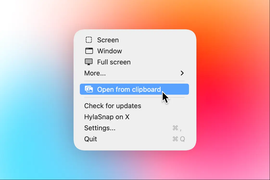 Open from clipboard
